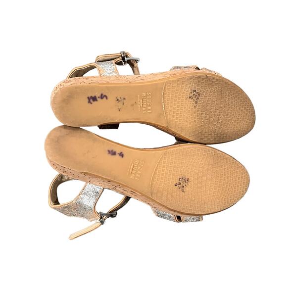 Stuart Weitzman Crosson Cork Wedge Heels Size 7.5 - Picture 7 of 8